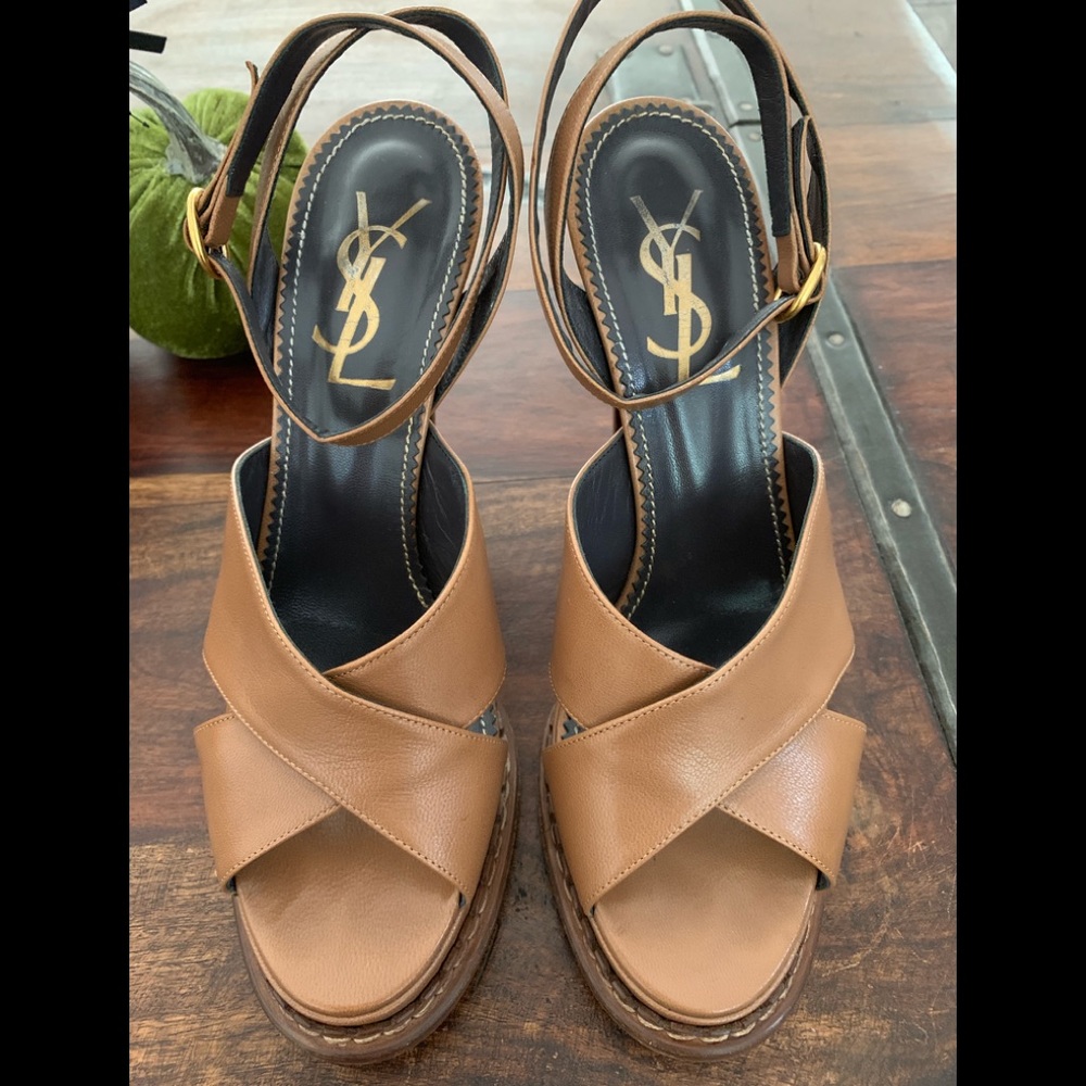 YSL Ankle Strap Shoes.